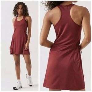 Outdoor Voices RecMesh Boysenberry Razorback Dress w/ Pockets. Size: Large